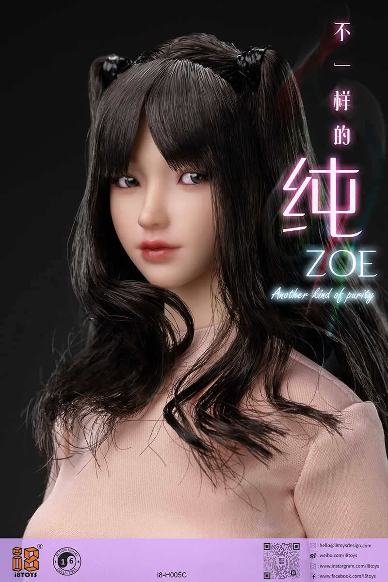 在庫あり I8TOYS I8-H005 1/6 ゾーイ可動目ヘッドスカルプト彫刻モデル