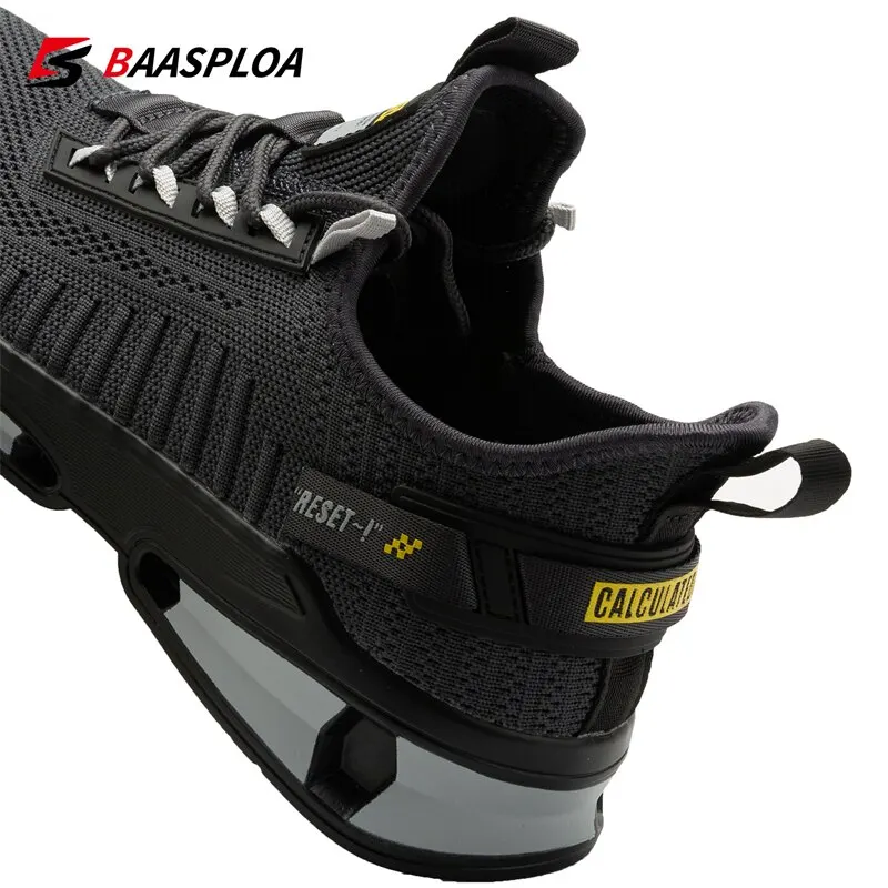 Men Sneakers Comfortable Knit Walking Shoes Breathable Fashion Anti-Slip Shock-Absorbing Casual Shoes