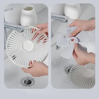 Ventilateur de Refroidissement Portable, Télescopique, Silencieux, Rechargeable par USB, Pliable, 4 Vitesses Réglables, avec Télécommande, 7200mAh 3