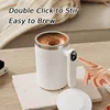 Automatic mixing cup, insulation, intelligent temperature measurement, magnetic electric portable coffee cup, milkshake cup 2