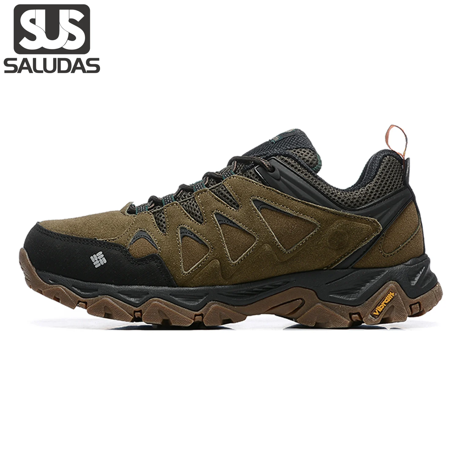

SALUDAS Men Hiking Shoes Suede Mountain Trekking Sneakers Non-slip Breathable Jungle Camping Adventure Tactical Shoes for Men