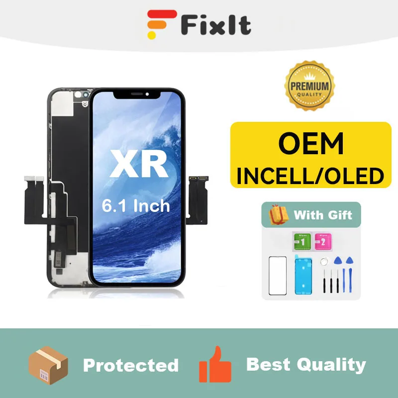 Lcd display screen For Iphone Xr 6.1 Inch Screen Replacement Phone Xr LCD Display Screen Digitizer Assembly With Repair Tools