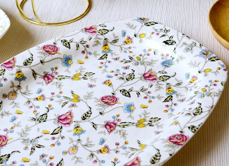 10 inch, real bone china oval fish plate, pocelain servier platte for dinner, ceramice big plate, kitchen fish dish, et dish