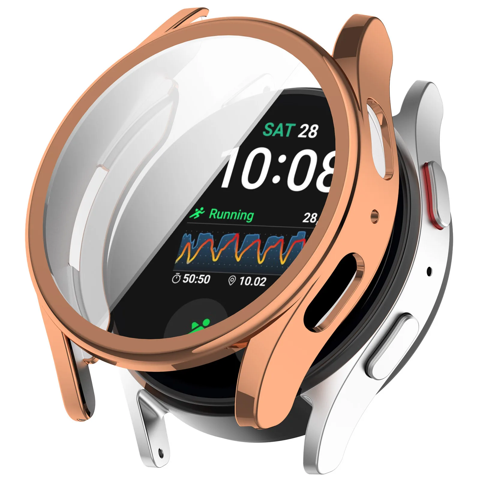 Enhanced Screen Protector Full Cover Case for Smartwatches - Soft TPU Protective Accessories