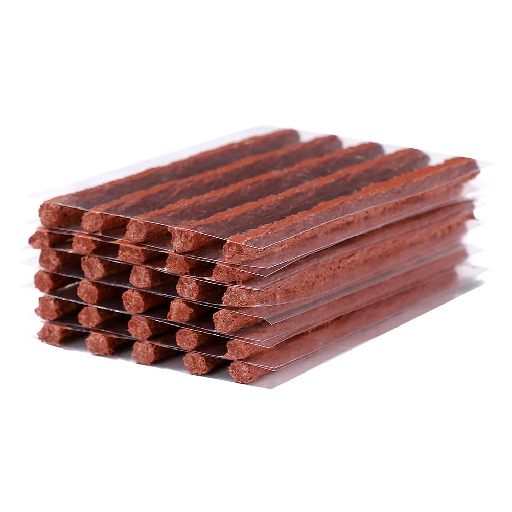 

100 Pcs Tire Repair Strip Car Motorcycle Puncture Plugs Rubber Strips Line Repairing Sealers