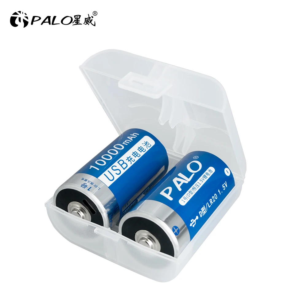 Batteries Lithium D, LR20 – 5000mAh – Rechargeable Micro-USB – 1.5V