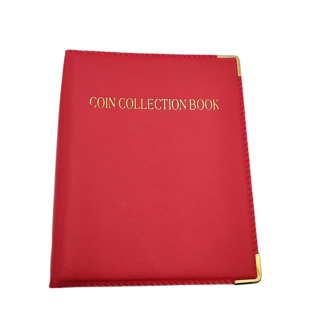 PU Coin album 20 Pages 480 Pockets Coin binder Album for coins collection  medallions badges Replaceable Loose leaf collect Book