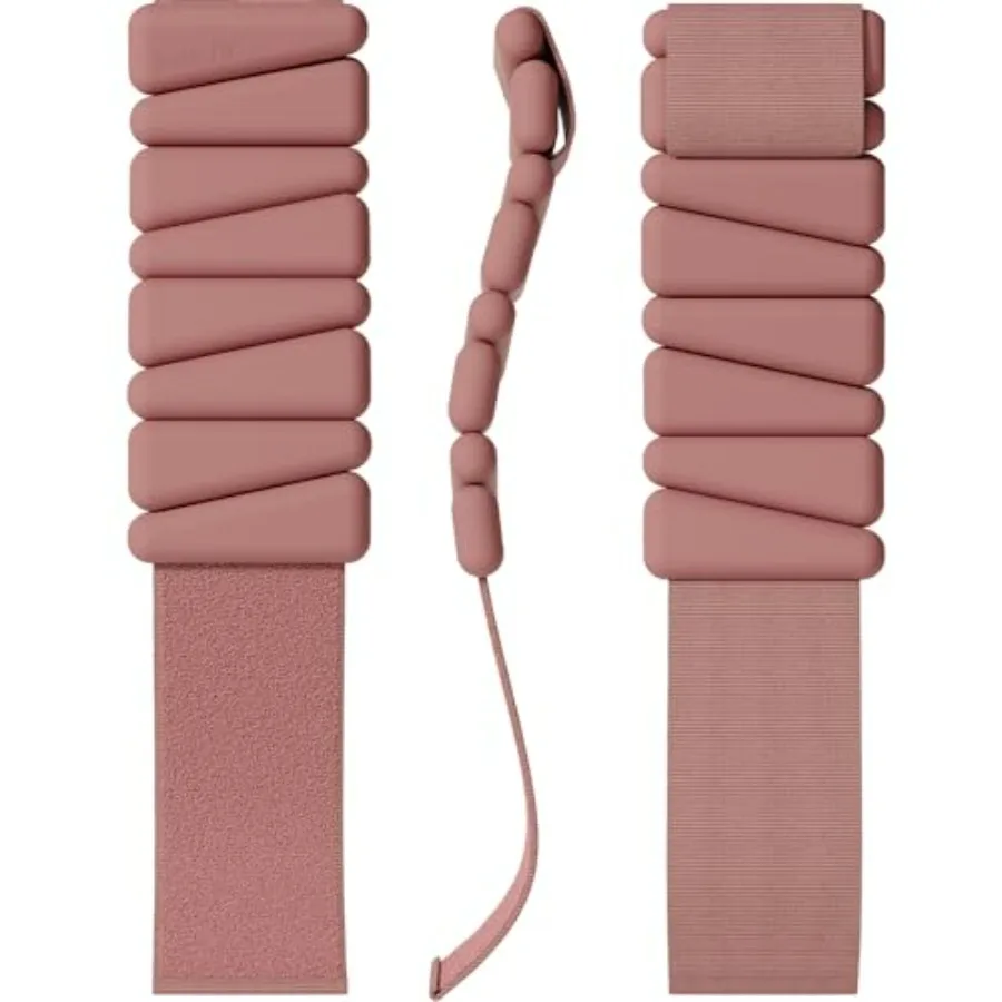 1lb Adjustable Wrist & Ankle Weights Set Bundle (Peach+Purple) - 2 Pairs