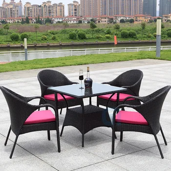 CourtyardCord 4-Person Rattan Outdoor Sofa Set 1