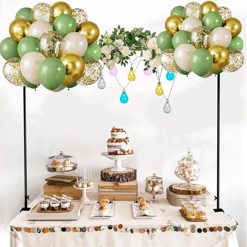 A59Z-Over The Table Rod Stand With Clamps 46 Inch-100 Inch Length 29 Inch-55 Inch Height Table Balloon Arch Stand