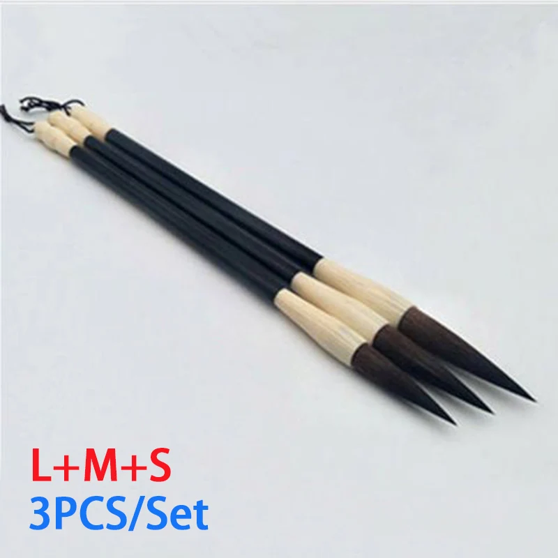Set di pennelli per calligrafia cinese in setole naturali_voghion.com