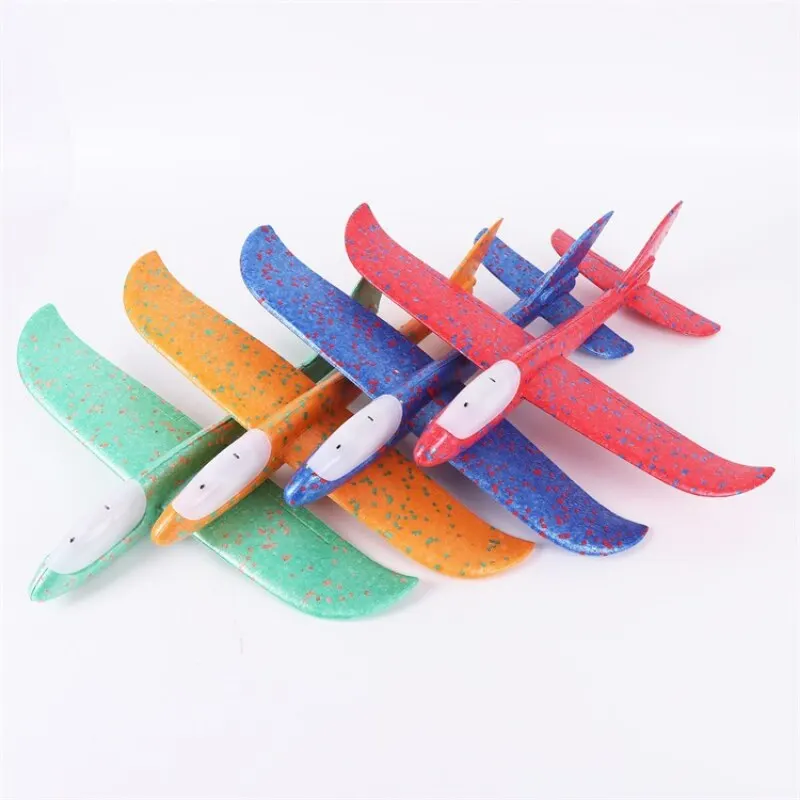 Model Aircraft Toy 49cm Luminous Foam Pirouette Hand Throw Outdoor Parent Child Interaction Children