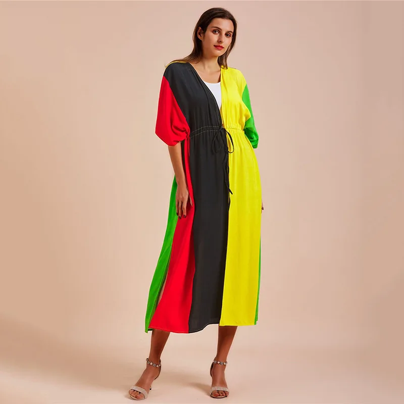 Рисунок 6 - Цветные Лоскутные кафтан Бохо бикини