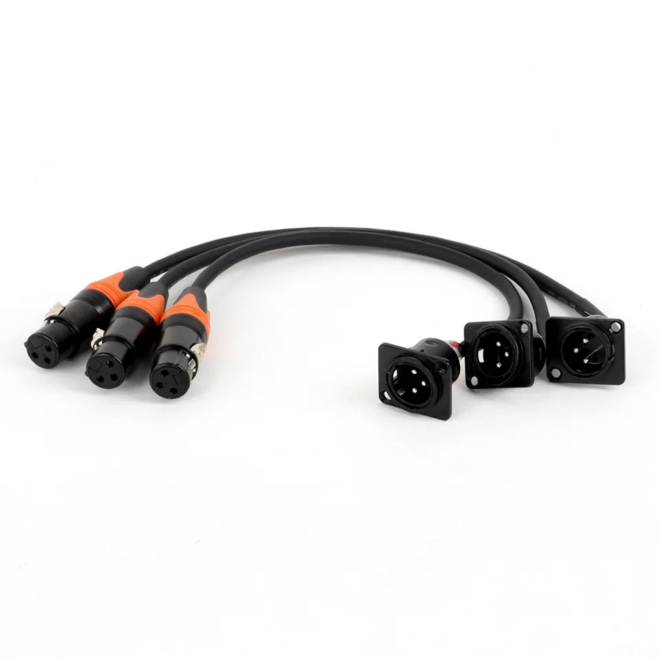 MEIRIYFA 3 Pin XLR Femmina A Femmina Pannello Mount Maschio, XLR 3 Pin - Foto 7