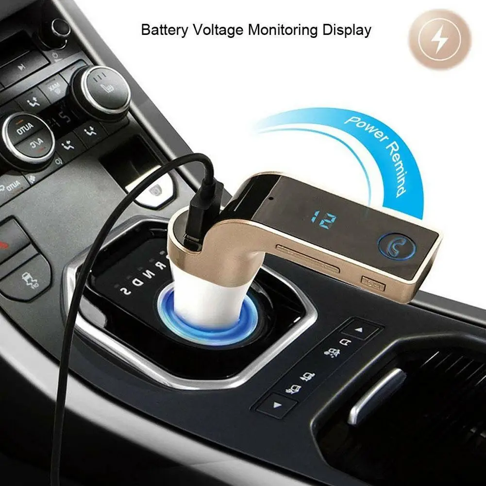 Car Kit Bluetooth-compatible Handsfree LCD Display FM Transmitter Radio MP3 Player USB Charging Plug Car Music Audio Parts bluetooth audio adapter fm transmitter car mp3 player