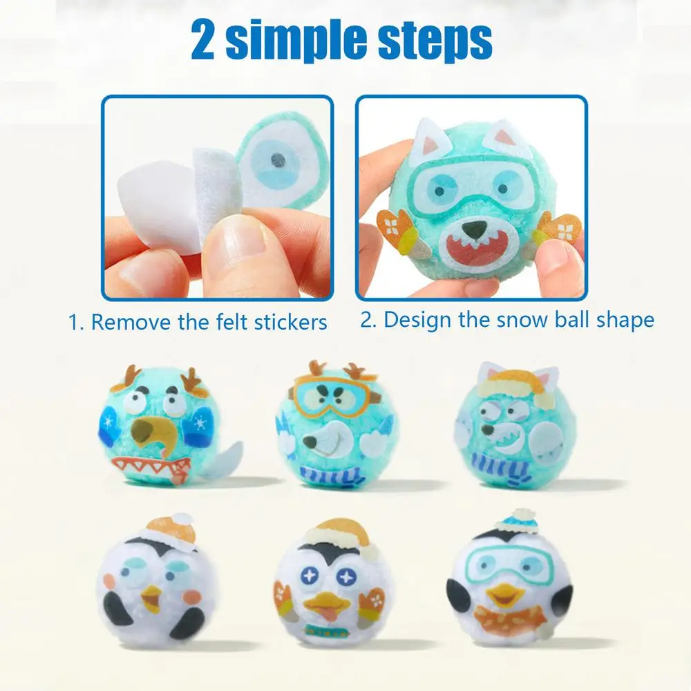Snow Ball Throwing Game Children's Snow Ball Battle Toy Kit Smooth and Delicate Winter Outdoor Toy for Home Outdoor Play Friends