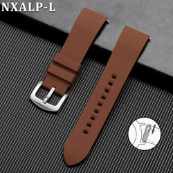 Enhanced Silicone Sport Watch Band - Men's Waterproof Strap, Various Sizes Available - 22mm (Brown)