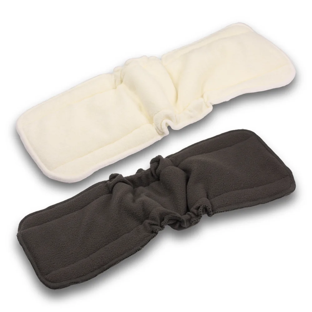 Baby Bamboo Reusable Cloth Diaper Inserts Charcoal Washable Nappy Liners 5Layers Changing Liners For Cover cloth diaper insert cloth diaper liners