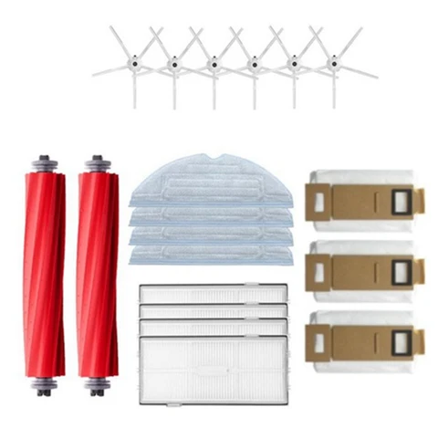 Xiaomi Roborock S7 T7S T7 PLUS Vacuum Accessories Part Main Side Brush Hepa Filter Mop Cloth Dust Bag