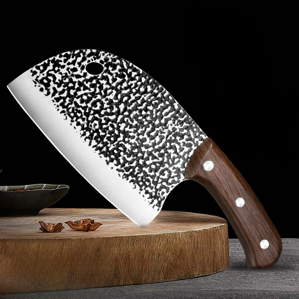 Small forged kitchen knife, household sharp round head fish killing knife,  vegetable cutting and meat cutting knife - AliExpress