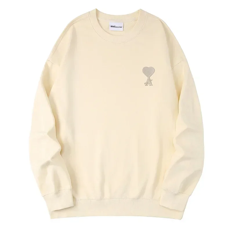

AMI AMORING Unisex Solid Cotton Full Hoodies & Sweatshirts for Men - Short Sleeve Sports Sweatshirt