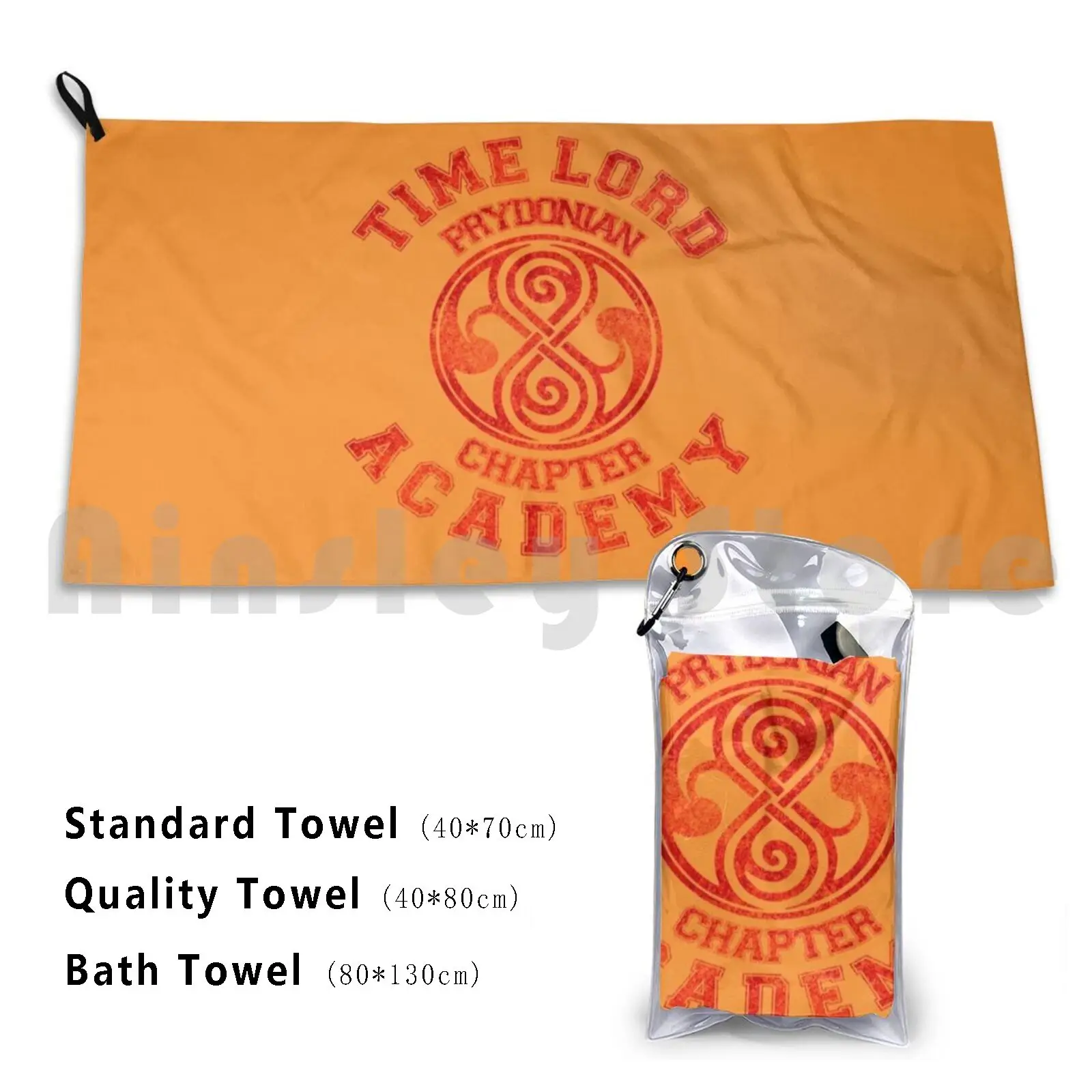 Academy Bath Towel Beach Cushion Academy Tardis Rassilon Gallifrey College University