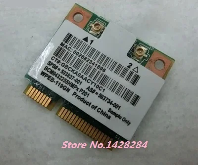 Originale Per Broadcom Muslimb Bcm943225 Bcm43225 Half Mini Pci-E 300Mbps Wireless Wifi Wlan Card