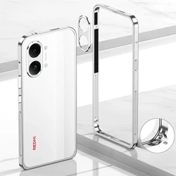 Ultra - Thin Metal Frame Backless Snap - On Case with Enhanced Cooling and Heat Dissipation for Redmi Turbo5  Max (Silver)