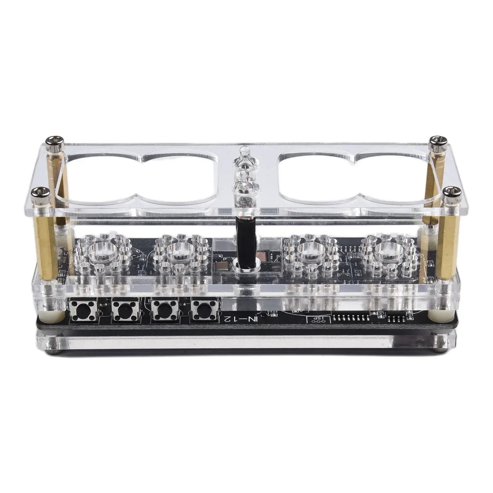- Fluorescent 225 Colors Digital Clock Digital Clock Fluorescent - Glow Tube Nixie Clock High-grade Acrylic Practical 2