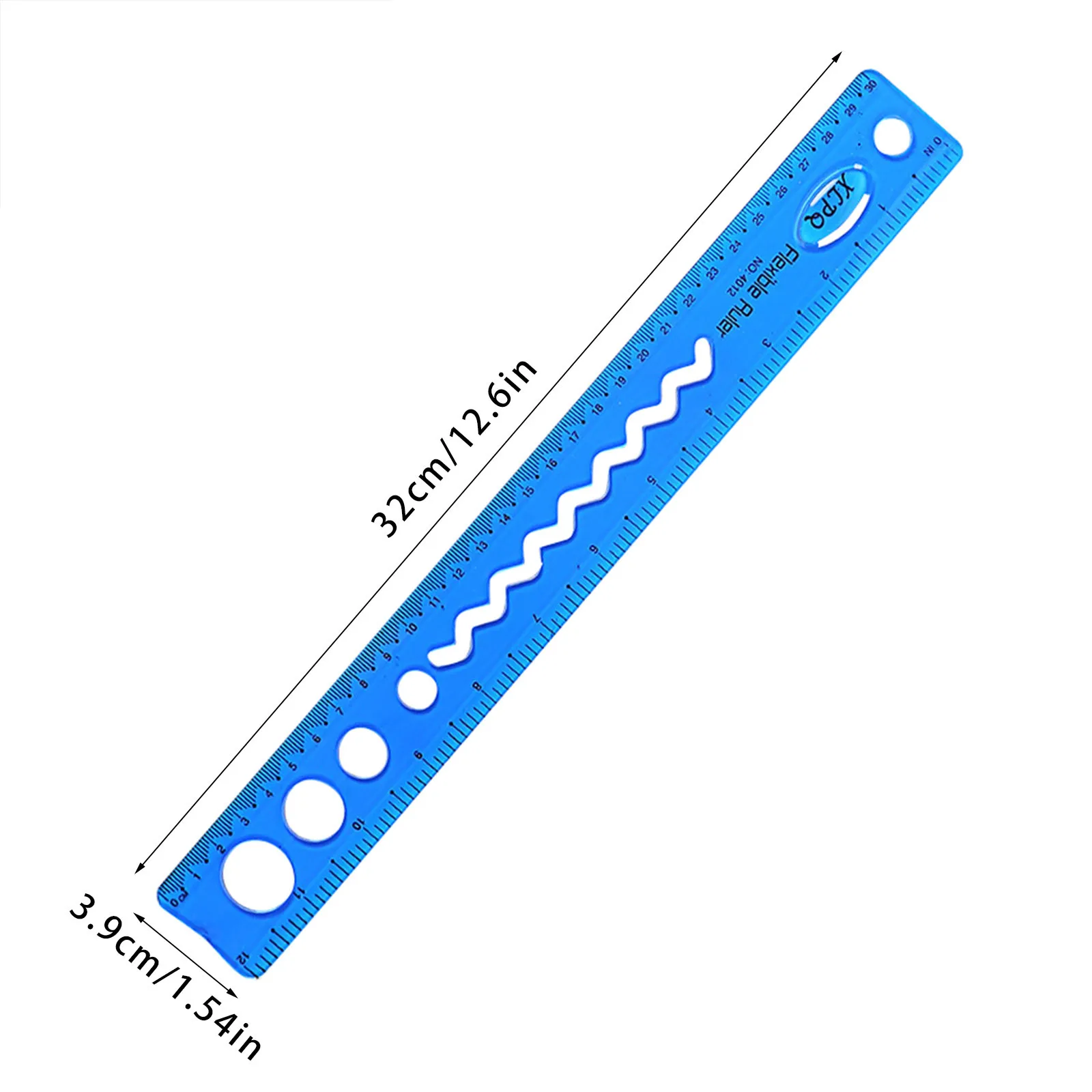 30CM Flexible Curve Ruler Drafting Drawing Measure Tool Soft Plastic Shatterproof Straight Edge Ruler Soft For School