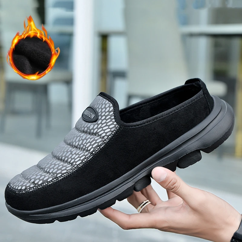Zapatillas de deporte informales para y mujer, zapatos cálidos felpa para caminar en interiores, zapatos de algodón calzado para caminar al aire libre, talla 36 46| | - AliExpress