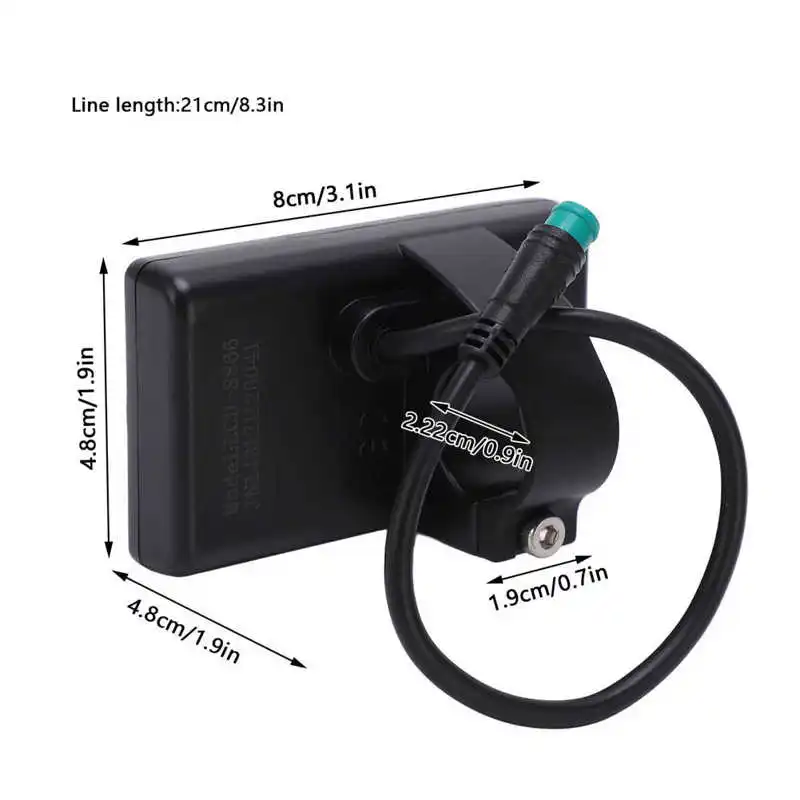 24V 36V 48V Electric Bike LCD Display Meter Panel Waterproof/SM Plug Electric Controller Accessory