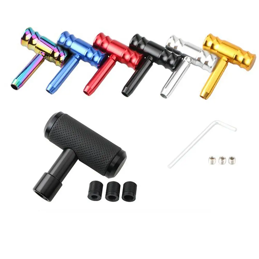 

Car T-handle Gear Shift Knob Aluminum Alloy Aircraft Joystick Design Manual Gear Shifter Modified Parts