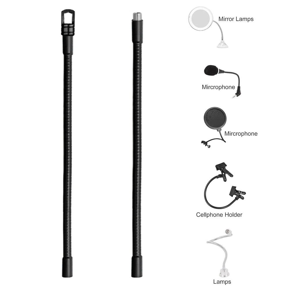 Microphone Bracket Connecting Hose Stand Goose Neck Support Extension Tube Pipe Lamp Micr Rack Holder Live Streaming Tool