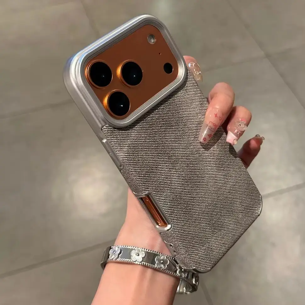 รูปสินค้า เคสผ้าลินินกันกระแทก iPhone 17/16/15/14/13/12/11 Pro Max