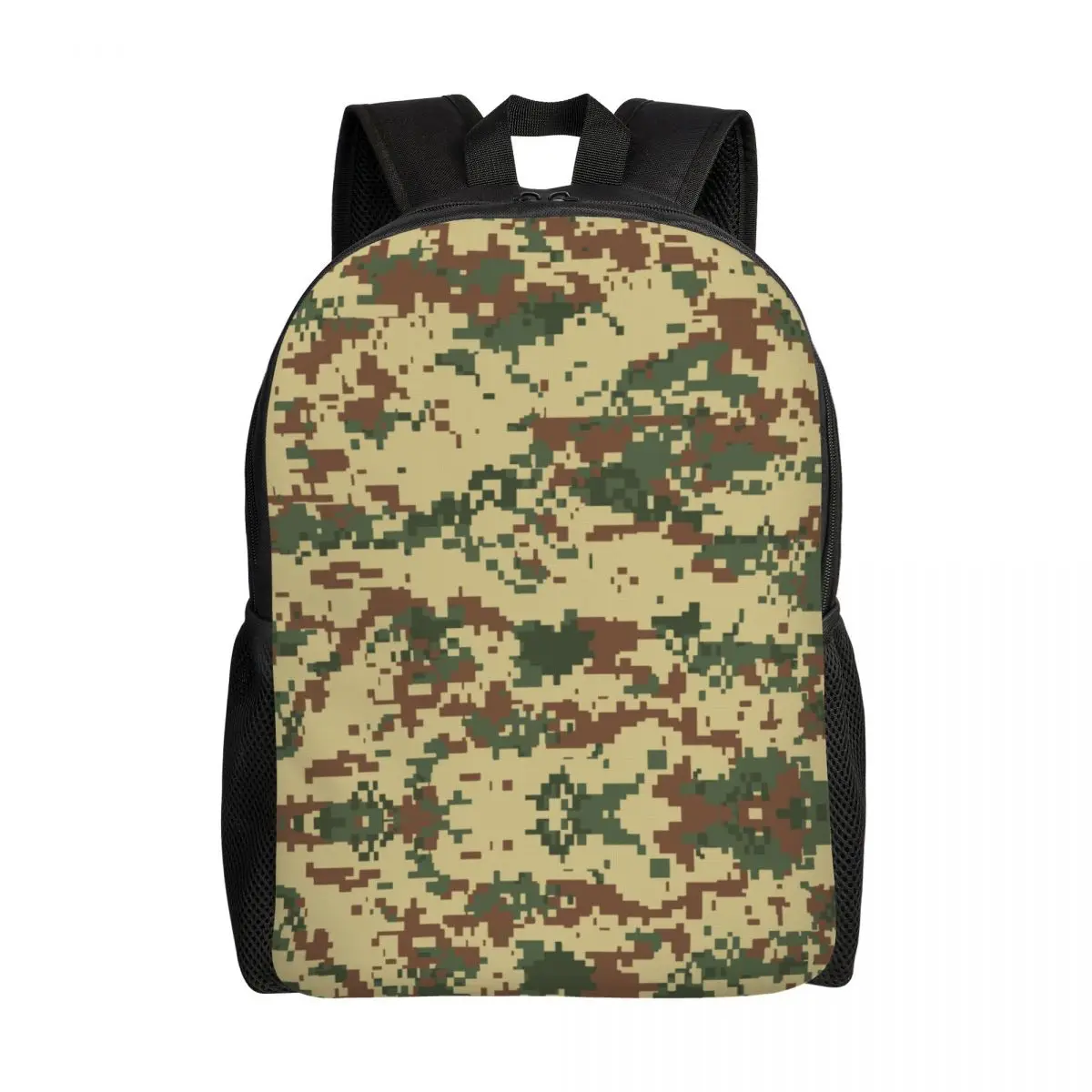 

Vintage Camo Backpacks for Men Women College School Student Bookbag Fits 15 Inch Laptop Military Army Camouflage Bags