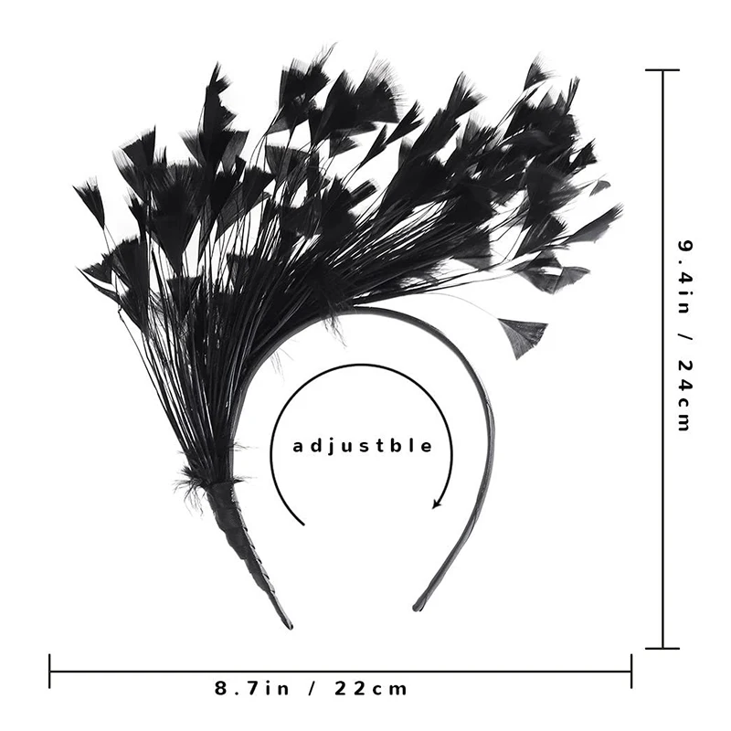 Рисунок 6 - Ободок для волос женский с цветными перьями