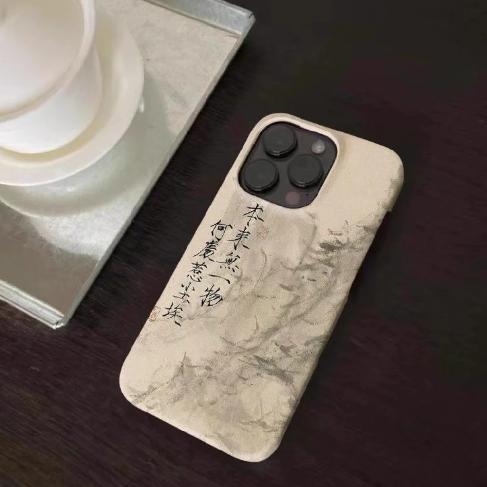 รูปสินค้า เคสลายพู่กันจีน สำหรับ iPhone ทุกรุ่น