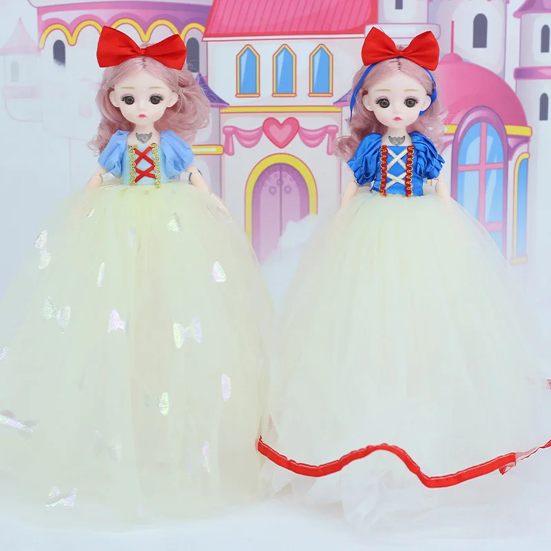 

New 32cm Girl Princess Doll Creative With Music + Stories + Light-emitting Girl Play House Toys Joint Movable Kids Birthday Gift
