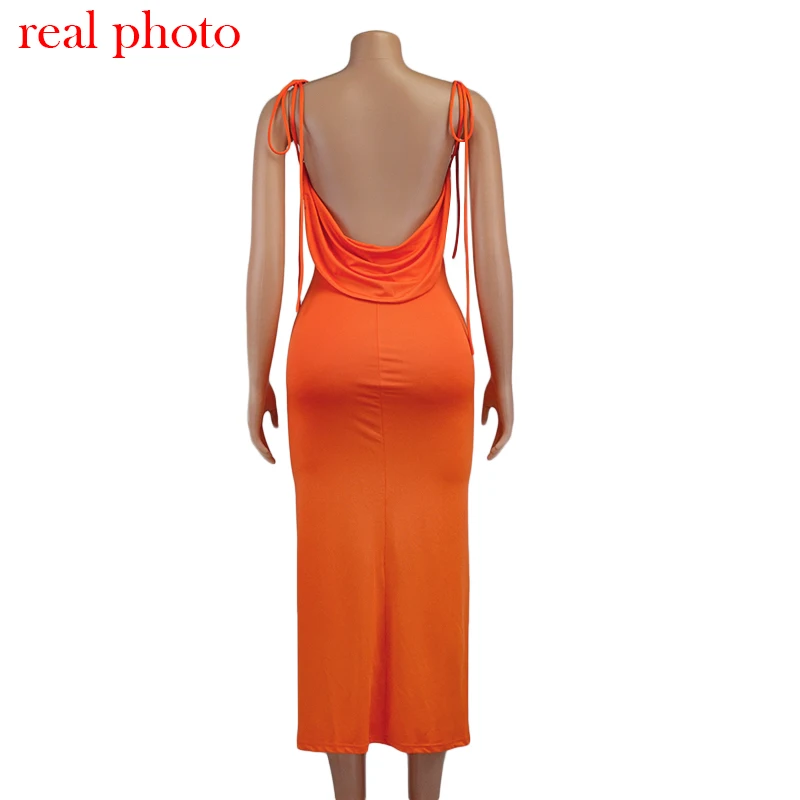 Elegant Spaghetti Strap Sexy Backless Draped Maxi Dress for Women Sleeveless Night Club Party Long Dresses Summer off shoulder dress