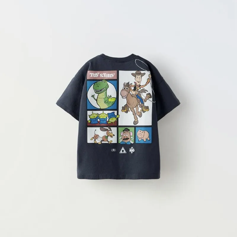 New Design Tees 1-7Age Children Clothing Casual Loose Trendy Tops Cute Short Sleeve TShirts Printing Tops For Boys And Girls 5