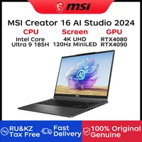 2024 MSI Creator 16 AI Studio Gaming Laptop 16 Inch 4K UHD 120Hz MiniLED Screen Netbook Ultra 9-185H 64GB 2TB RTX4080 Notebook 1