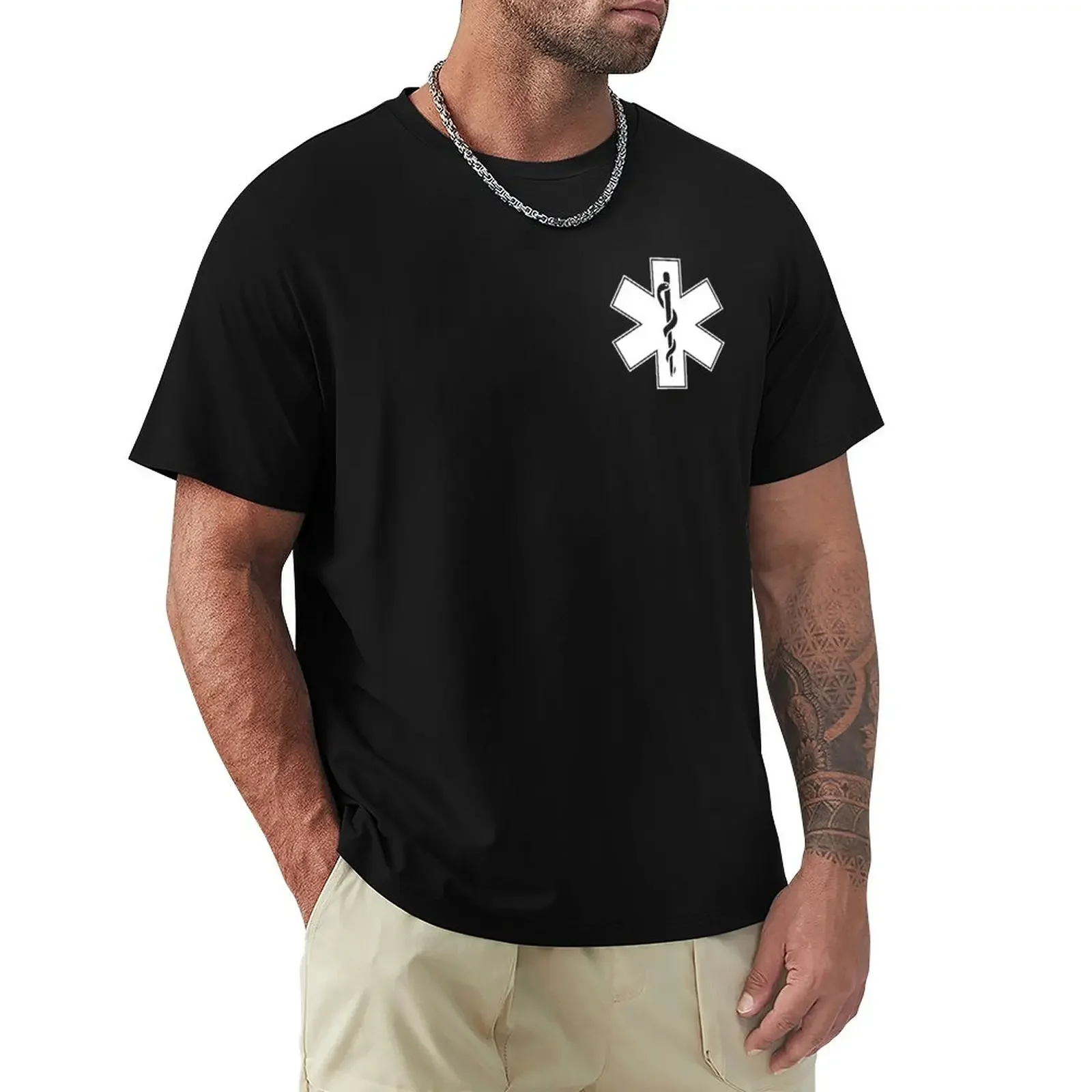 

STAR OF LIFE EMT EMS (WHITE) T-Shirt new edition customs shirts graphic tees men t shirt