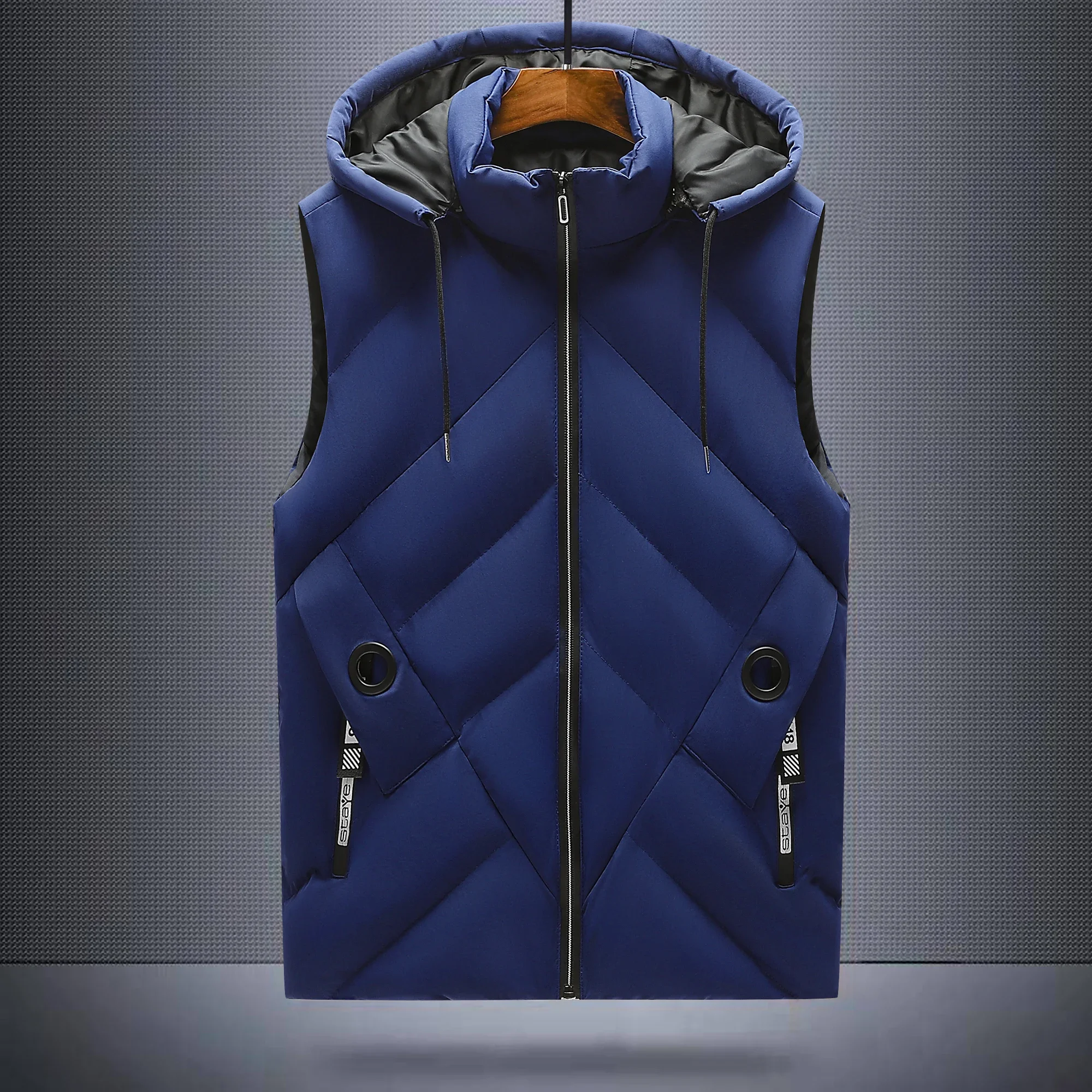 new men's fashion spring autumn winter down cotton vest men's jacket young leisure winter self-cultivation
