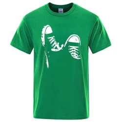 Summer Breathable Oversized O-Neck Unisex T-Shirt - 100% Cotton Casual Wear - S (Green)
