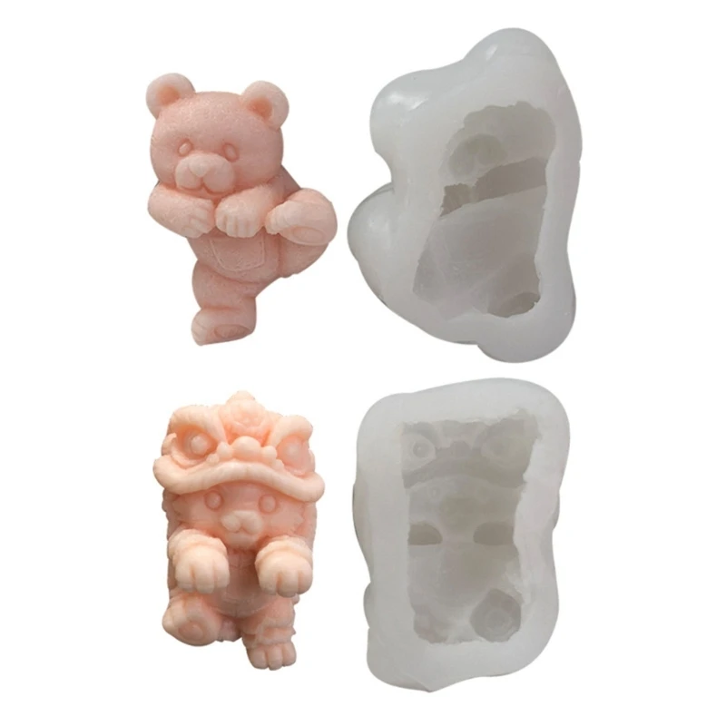 

Ice Bear Mold 3D Silicone Animal Mold Ice Cube Moulds Bear Cat Ice Cube Maker