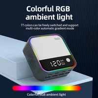 GaN USB C Charger 8 Port Desktop Charger Ambient Lighting Display 100W PD PPS Fast Charger For Laptop iPhone 15 Samsung 5