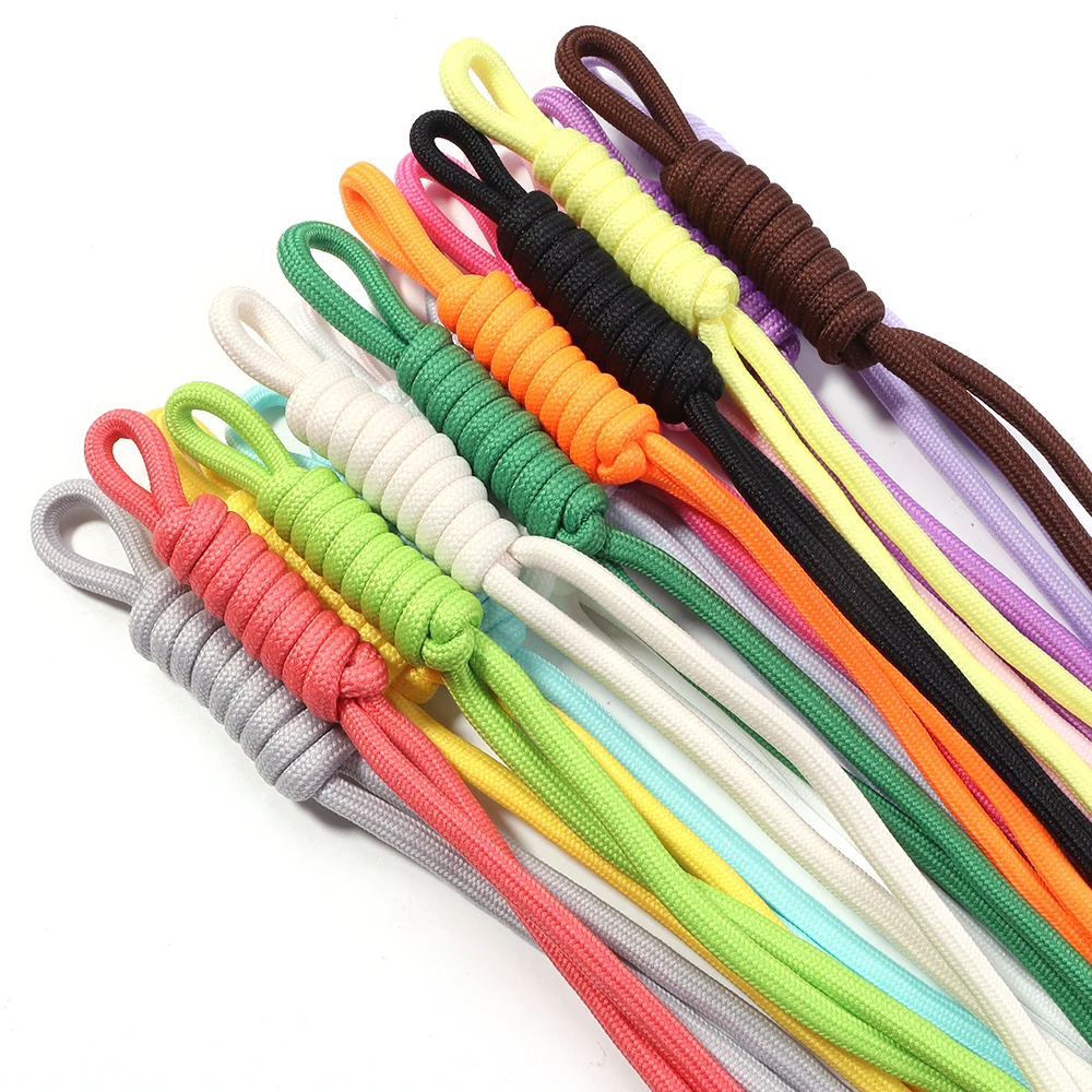 Set of 5 Colorful Nylon Woven Rope Straps for Jewelry and Keychain Accessories