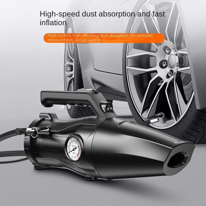 Combination Vacuum Cleaner USB Charging Car Household Vacuum Cleaner Small Car with Fully Automatic High Power Powerful Cleaning