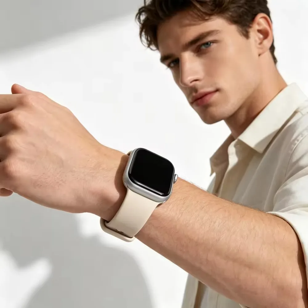 Comfortable Silicone Strap Watchband - Universal Fit for Smartwatches